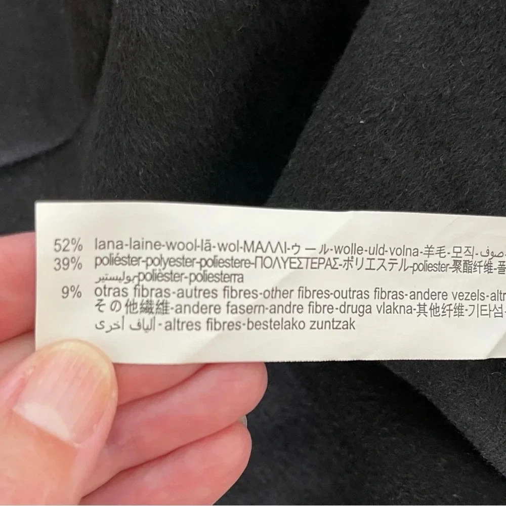 Zara Women’s Hooded Wool blend Coat - Picture 8 of 8
